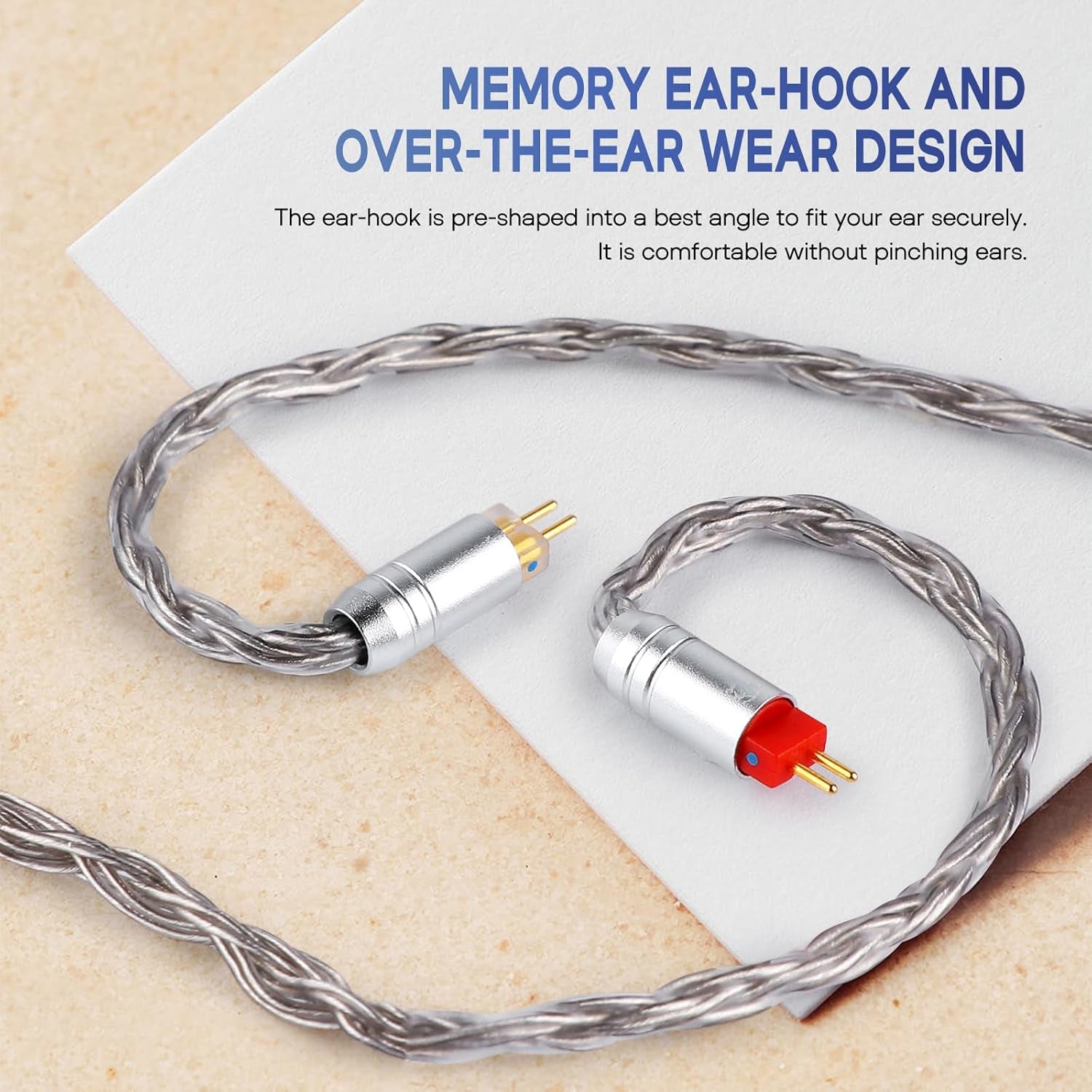 Zonie 16 Core Silver Plated Cable SPC Earphone Cable for BL03 TRN V90 V80 AS10 ZS10 ZS6 ES4 ZST ZSR Iems (2Pin 0.78-3.5Mm, Grey)